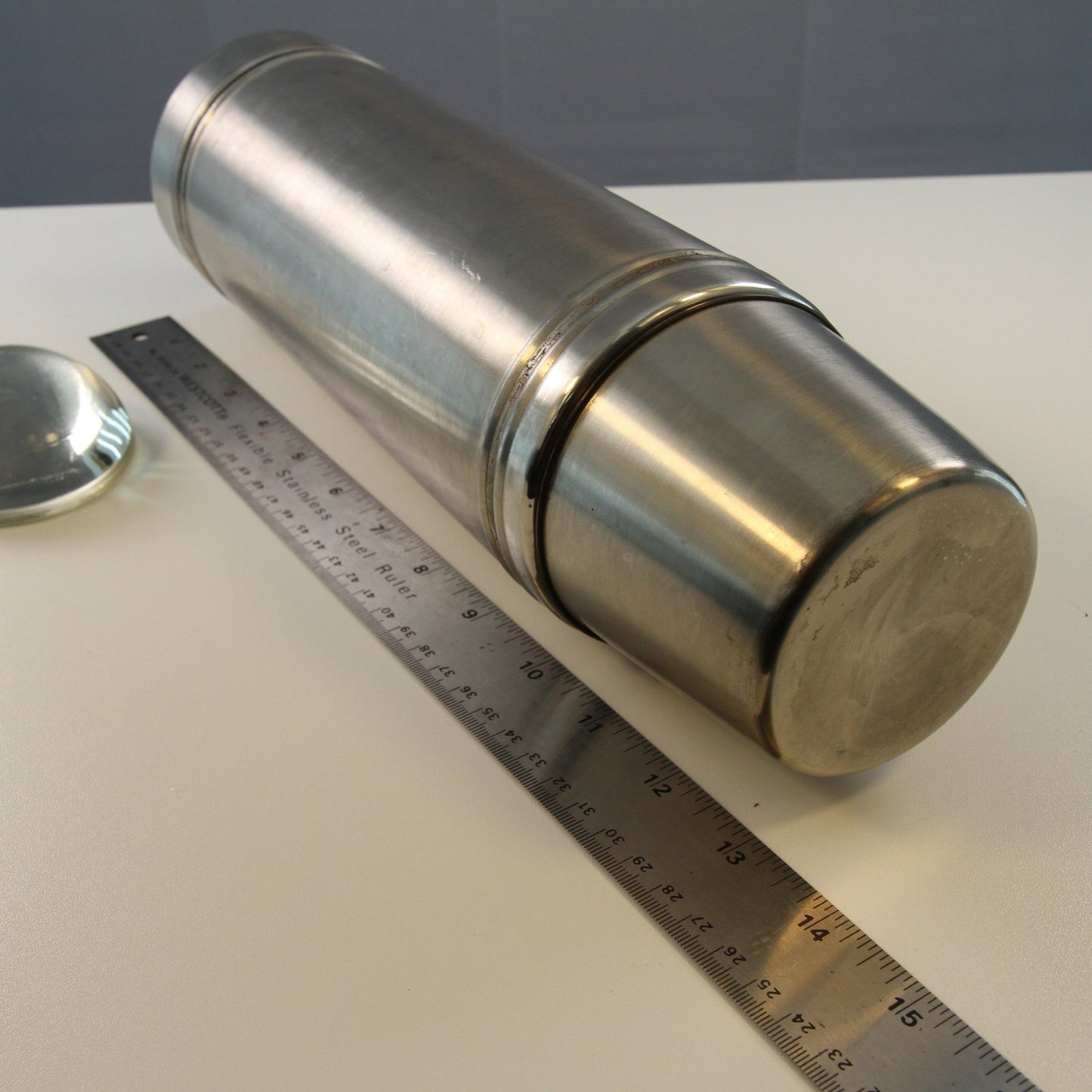 Vintage Hot-Cold-Champ Vacuum Bottle Stainless Steel Korea