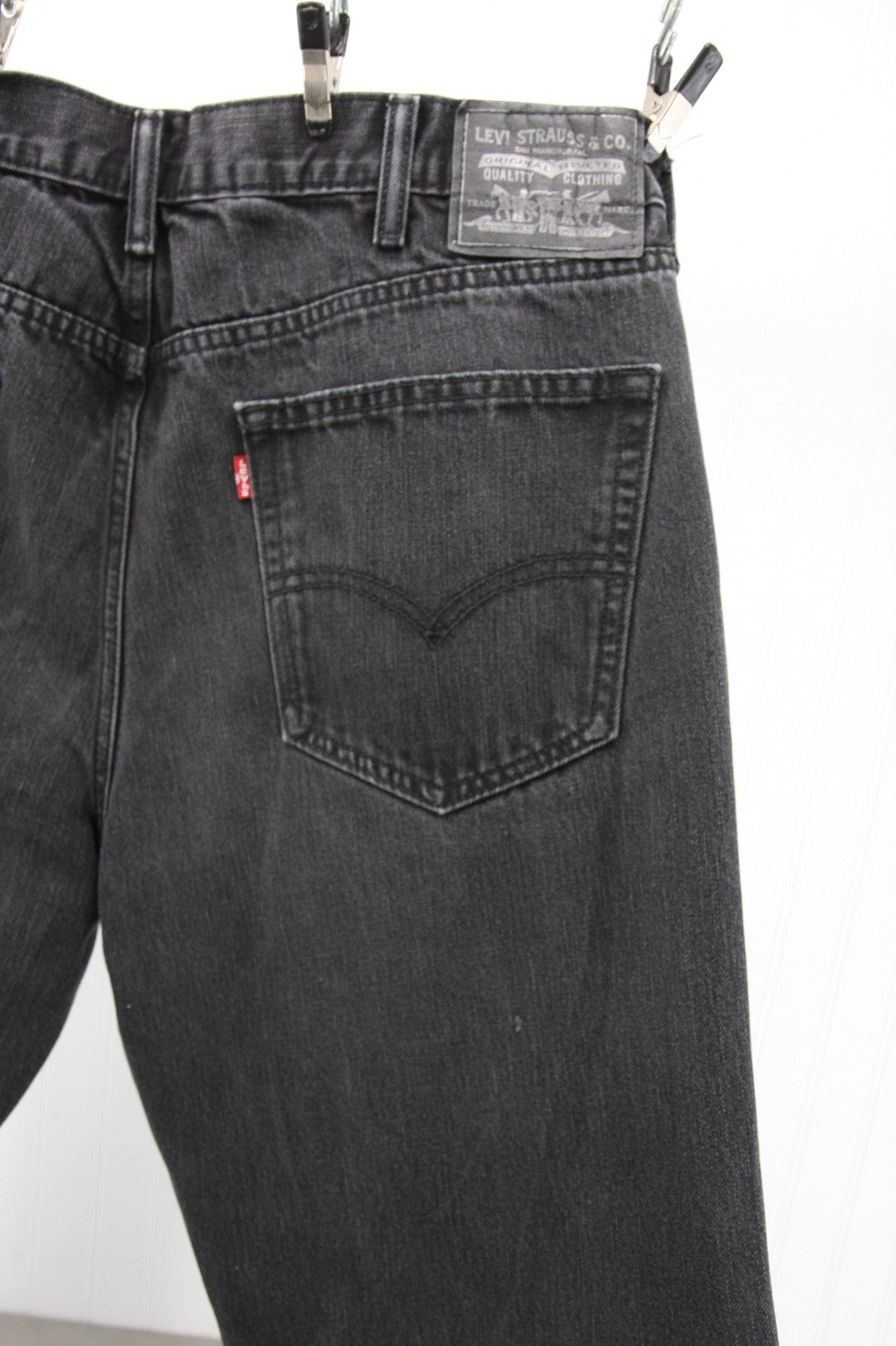 Levi Mens Black Jeans 38 X 34 Two Pair