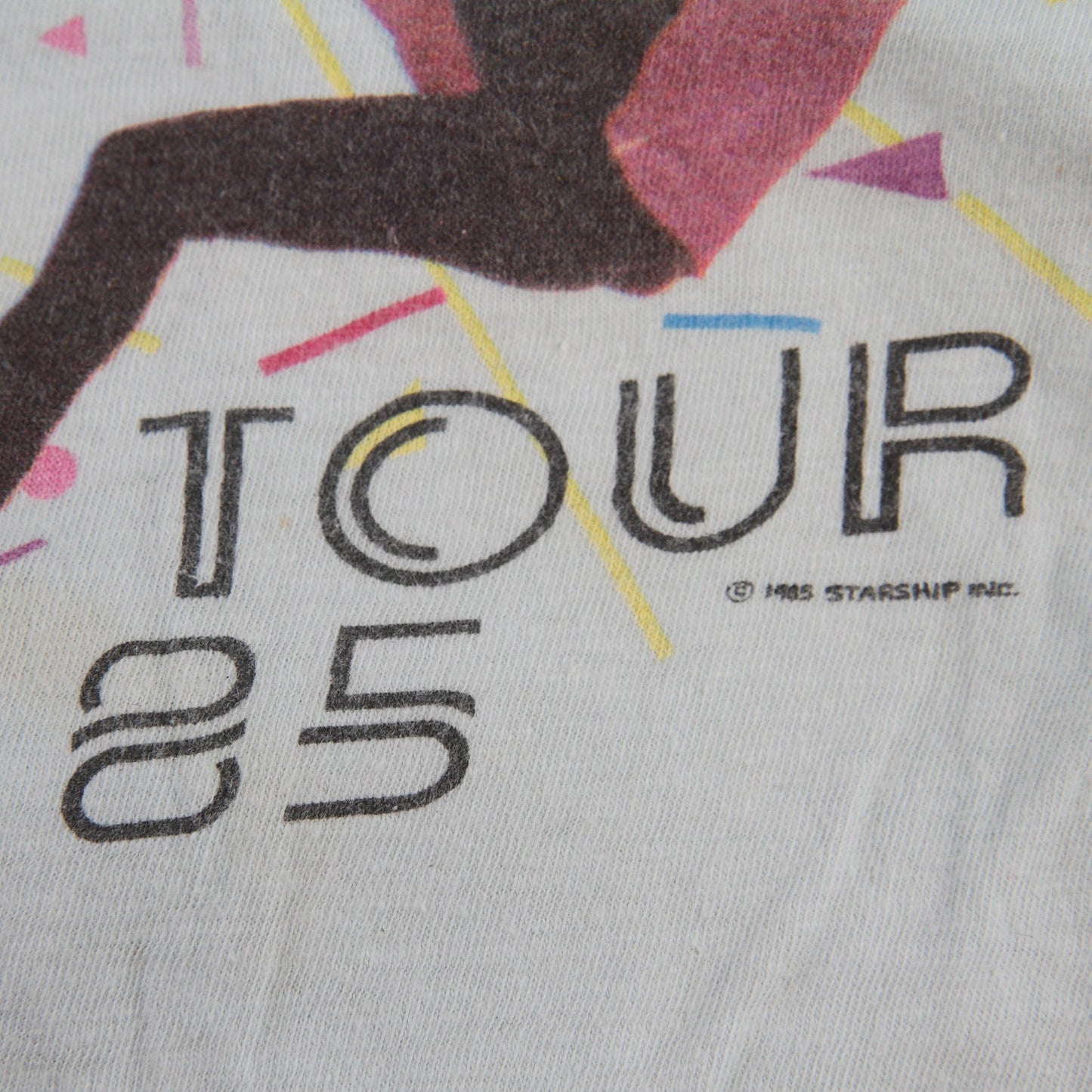 Vintage "Roadie" Starship 1985 Tour Tee Shirt, Large