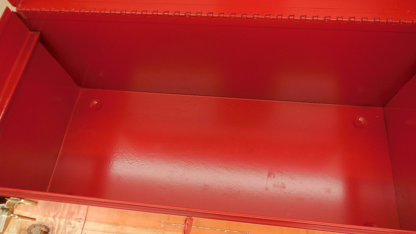 Proto Red Steel Tool Box  Removable Tray 20" Double Latch J9975R EUC