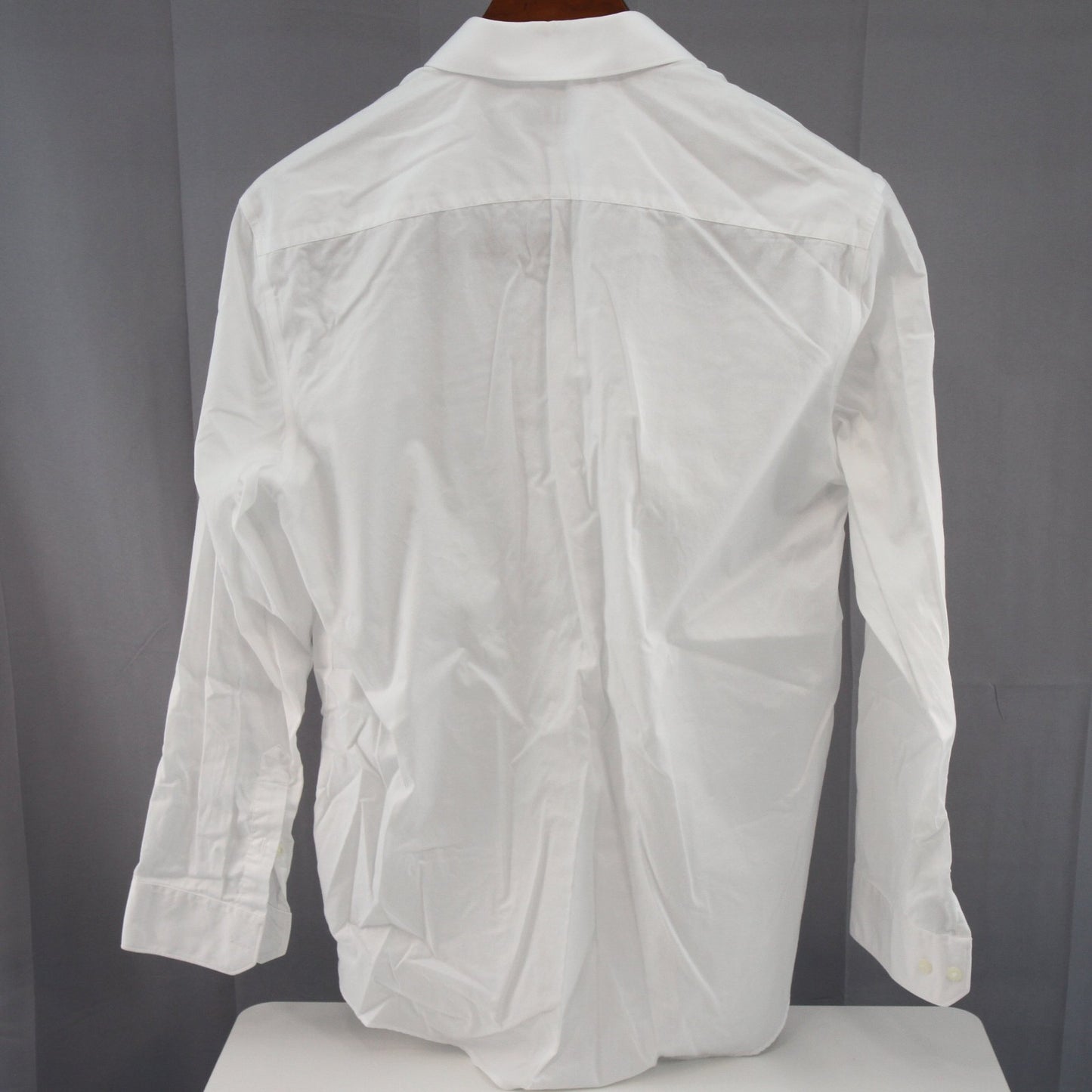 Perry Ellis Portfolio Mens White Cotton/Polyester Dress Shirt 16 1/2 x 34/35