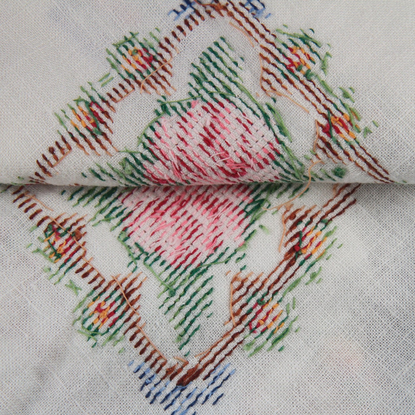 Vintage Collection Five Pieces Embroidery Tablecloth Rectangles Casserole Covers