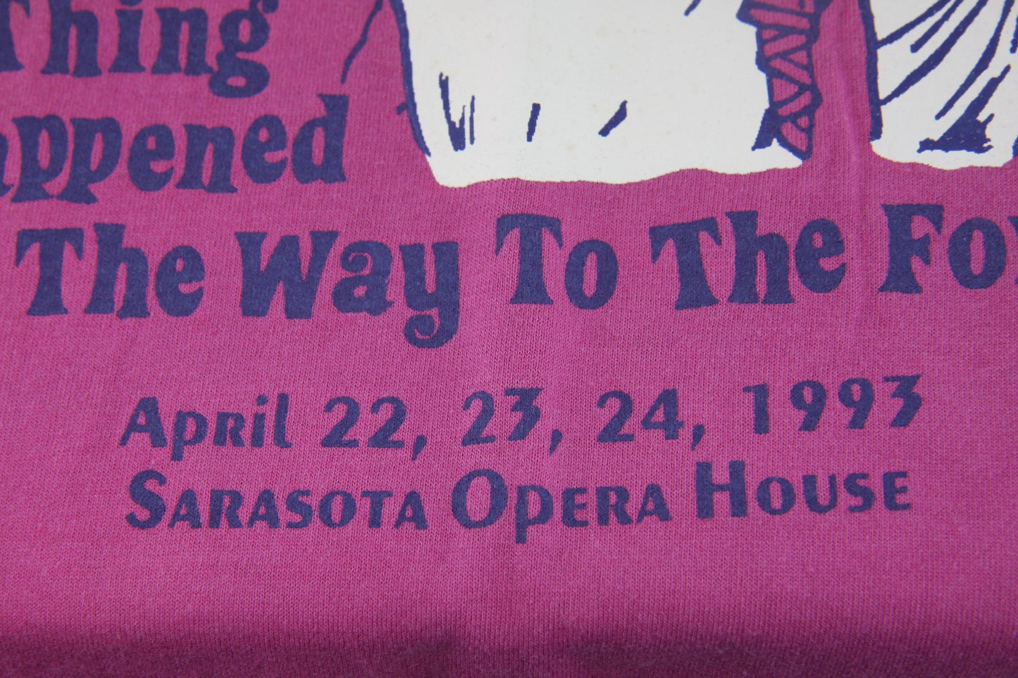 Vintage Tee Shirt Sarasota Center Performing Arts Funny Thing Way Forum Large