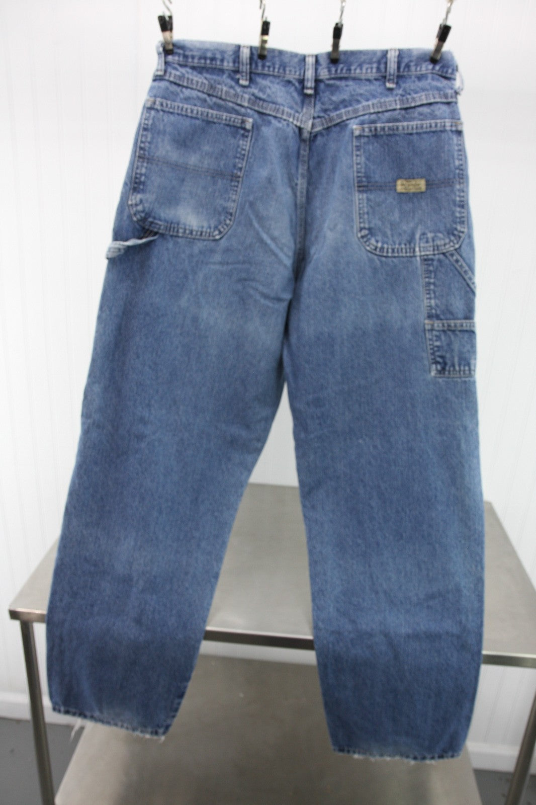 Wrangler Mens Carpenter Jeans 38x34 Two Pair, One Blue, One Gray