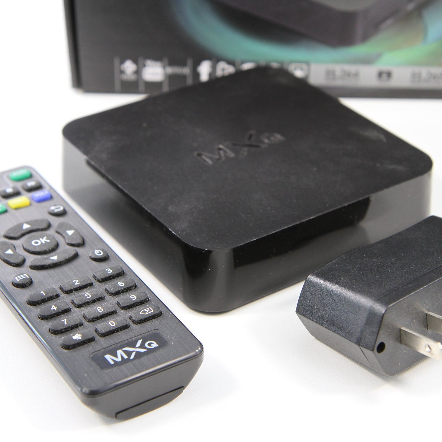 MXQ OTT TV Box 4x CPU GPU Android KitKat Internet TV Box With Remote
