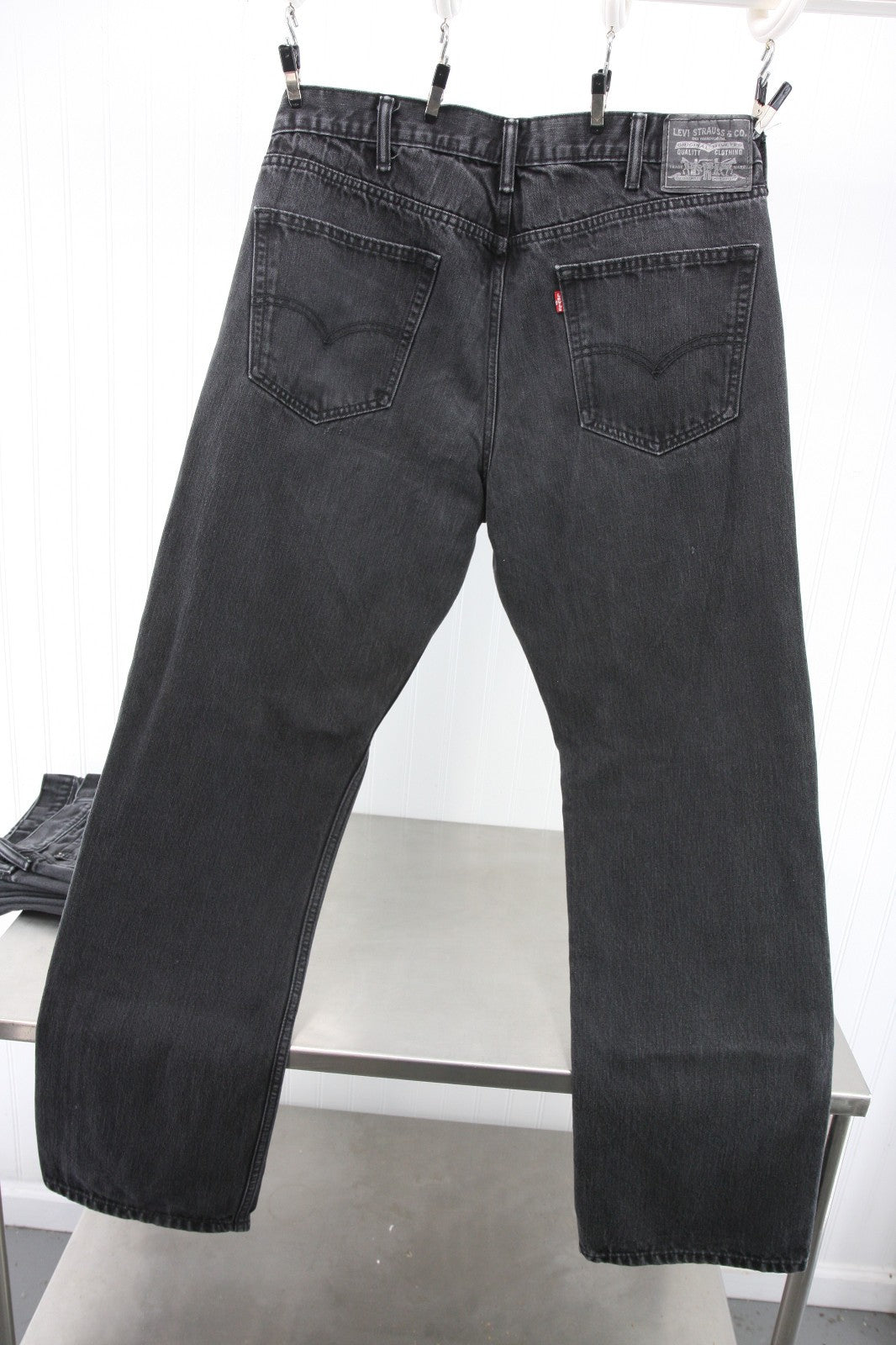 Levi Mens Black Jeans 38 X 34 Two Pair