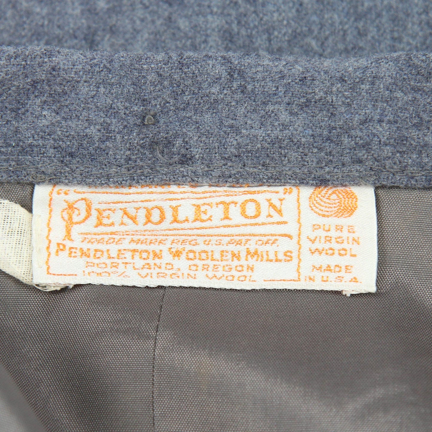 Vintage 1980s Pendleton Womens Wool Two Piece Suit  Grey Blue USA