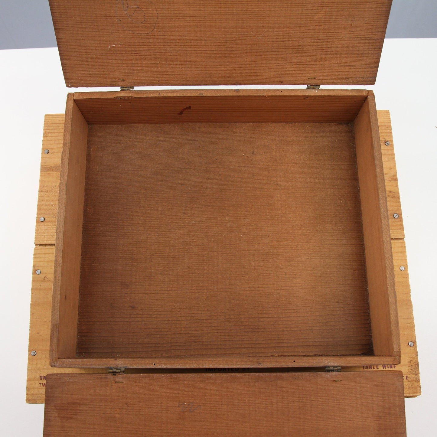 Lot of Four Wood Wine Cigar Boxes for Crafts and Decor