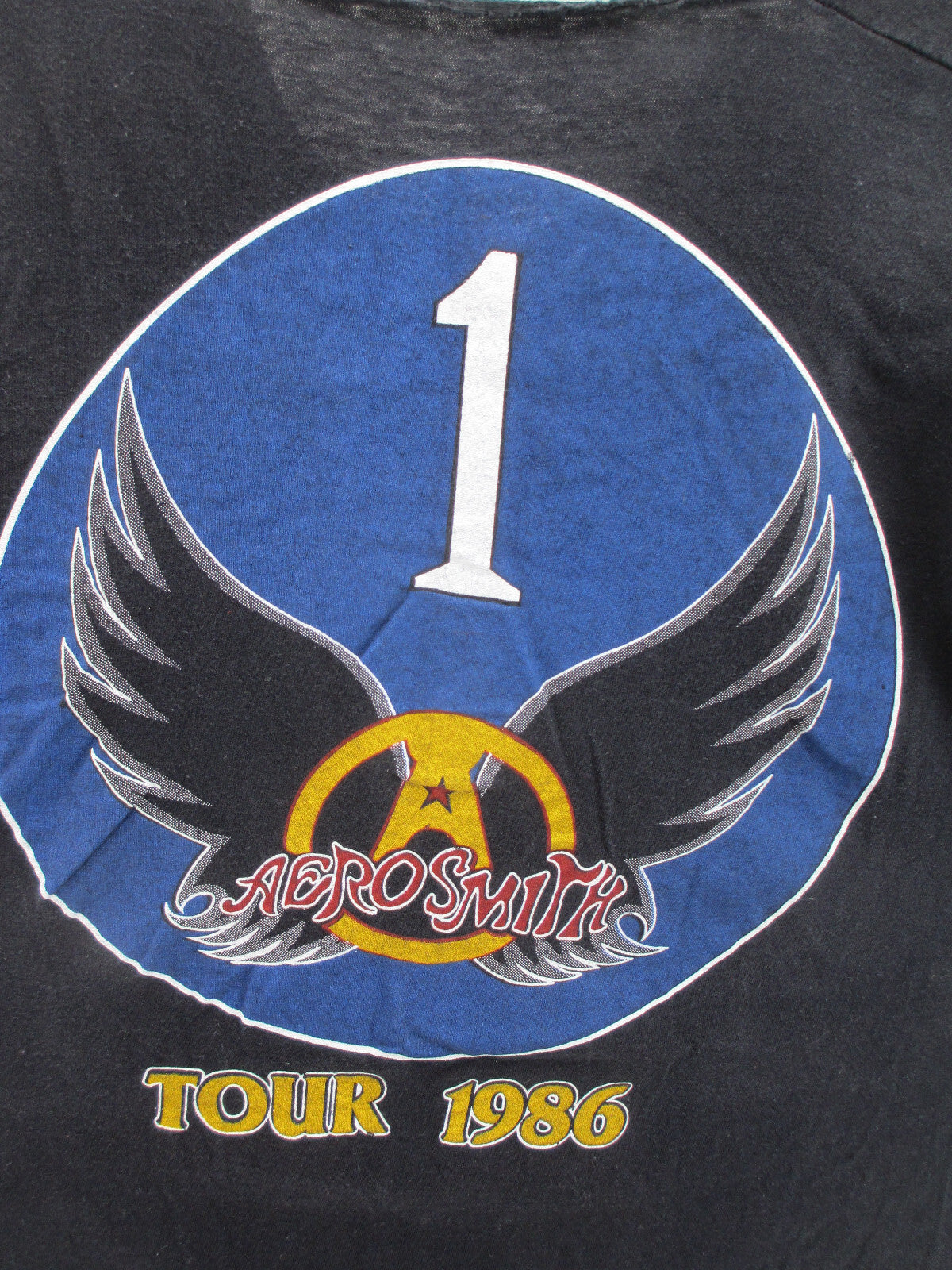 Vintage "Roadie" Tee Shirt Aerosmith Air Force One Tour 1986