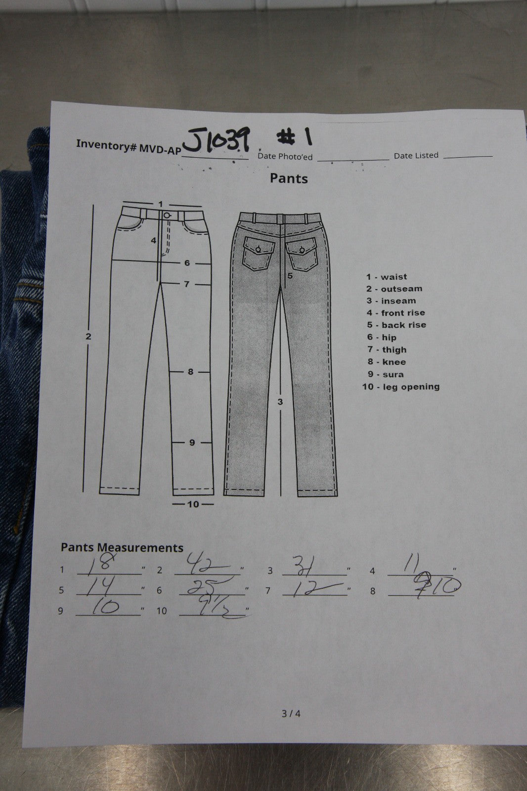 Faded Glory Mens Blue Jeans 38 X 34 Two Pair