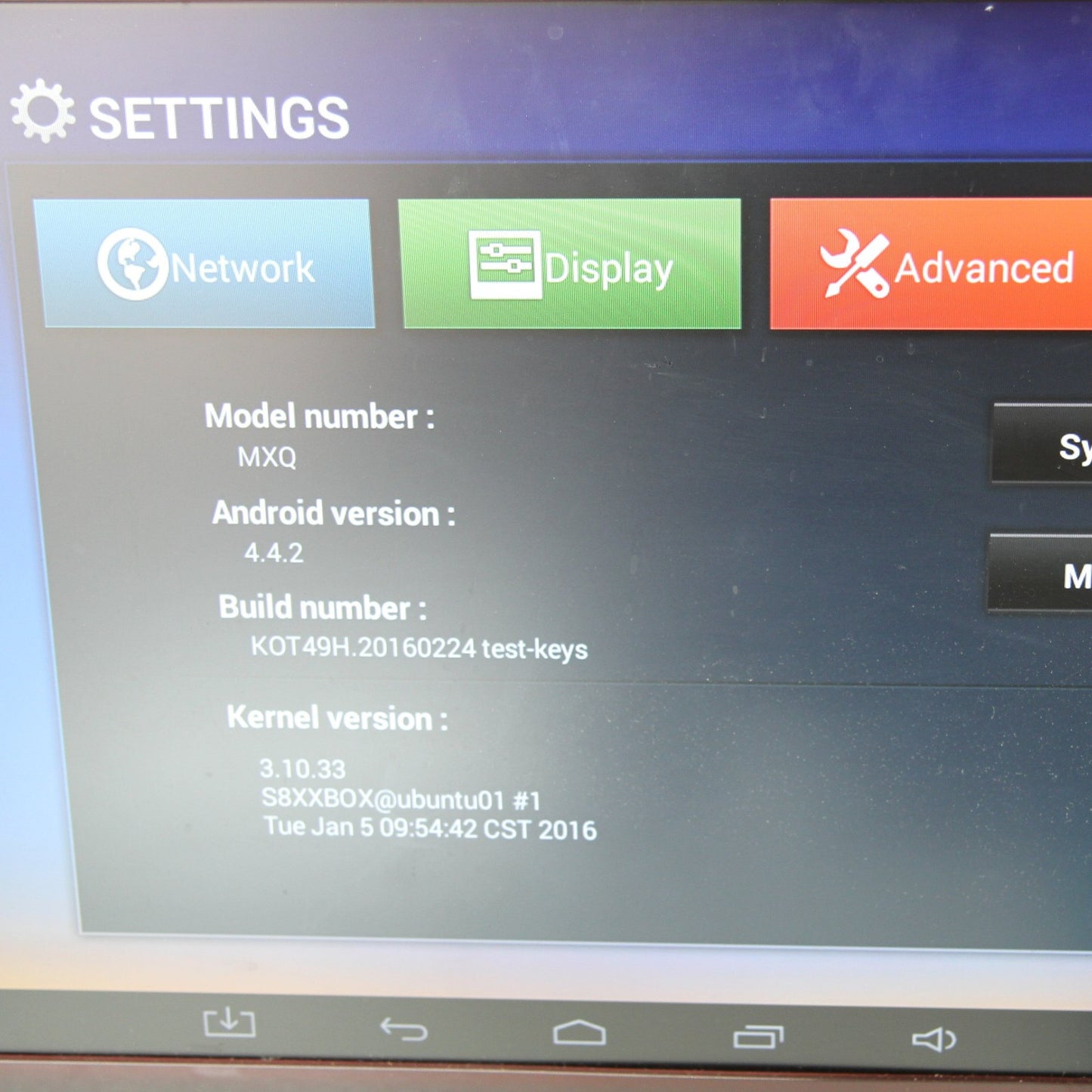 MXQ OTT TV Box 4x CPU GPU Android KitKat Internet TV Box With Remote