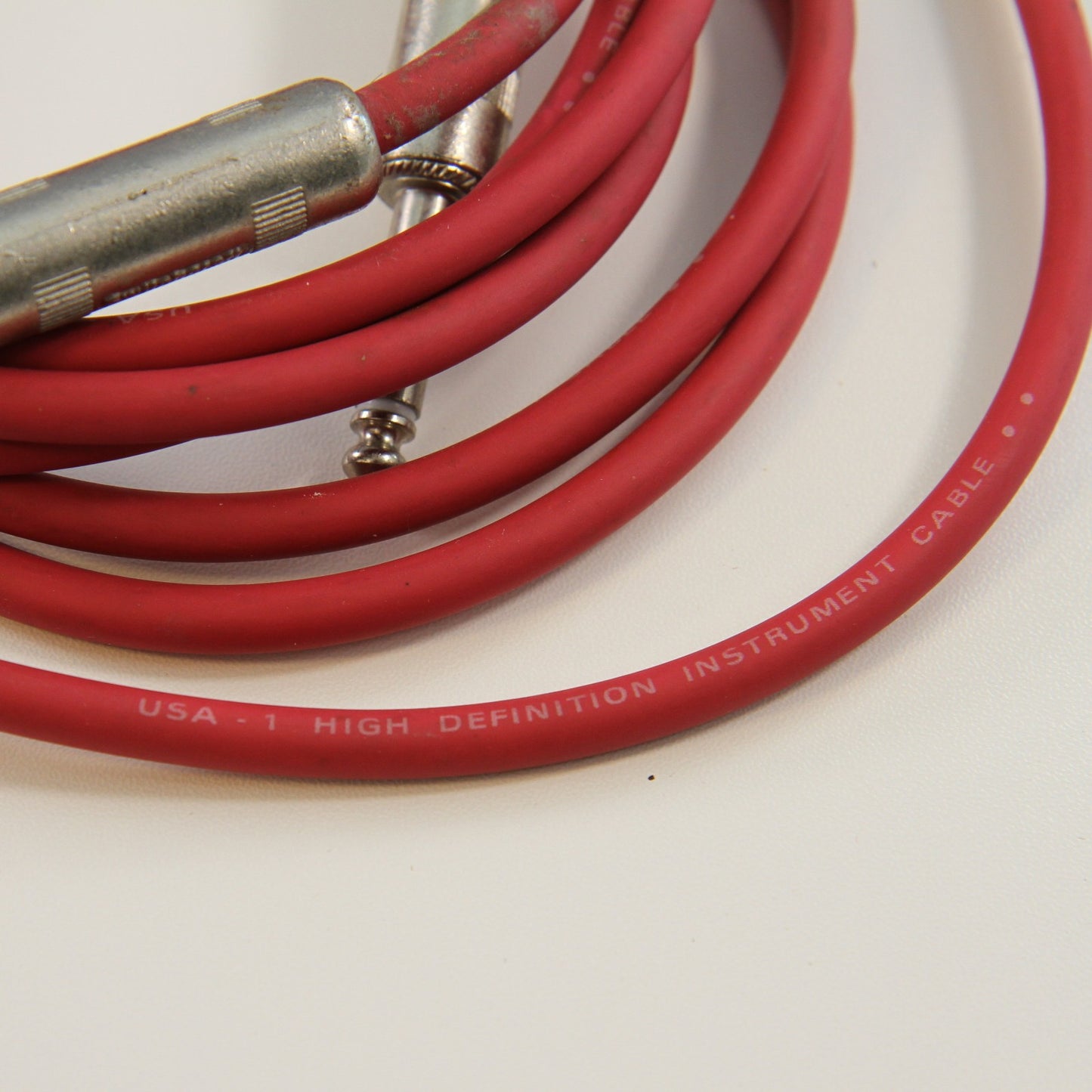 Pair Switchcraft USA-1 HiDef Instrument Patch Cable 1/4" Jack to Ring Terminal