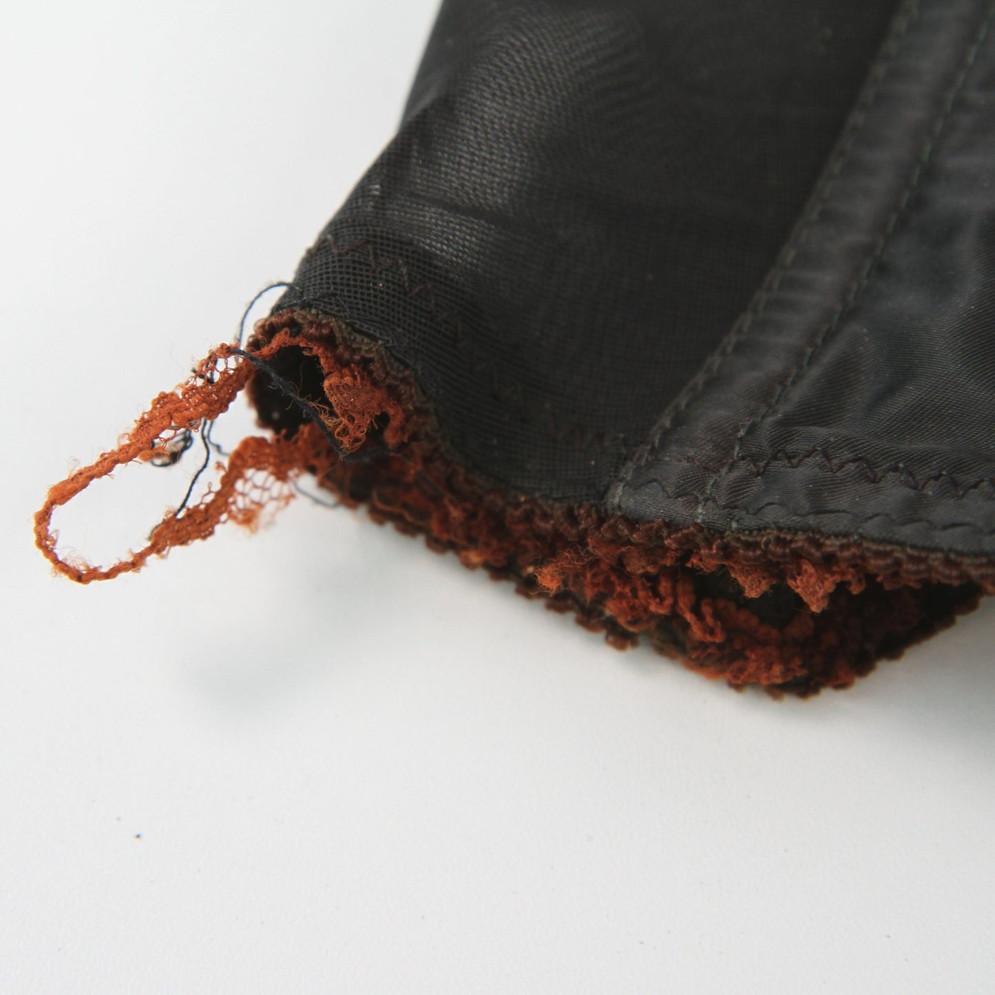Vintage Circus Dancer Black Lace Bustier 32C Dee Zipper Hooks Metal Stays
