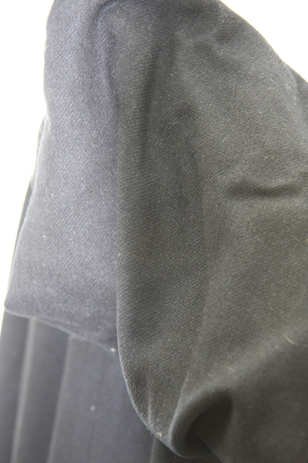 Vintage Hand Sewn Black Wool Cloak Satin Lined Theatre Stage Costume