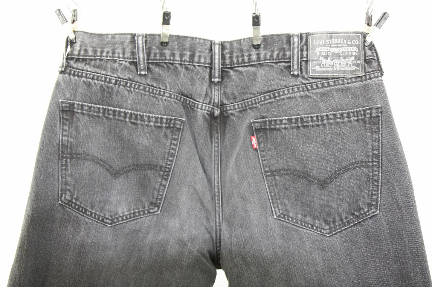 Levi Mens Black Jeans 38 X 34 Two Pair