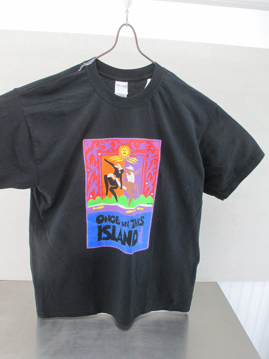 Vintage Tee Shirt Once On This Island Jr. Tour Black XL