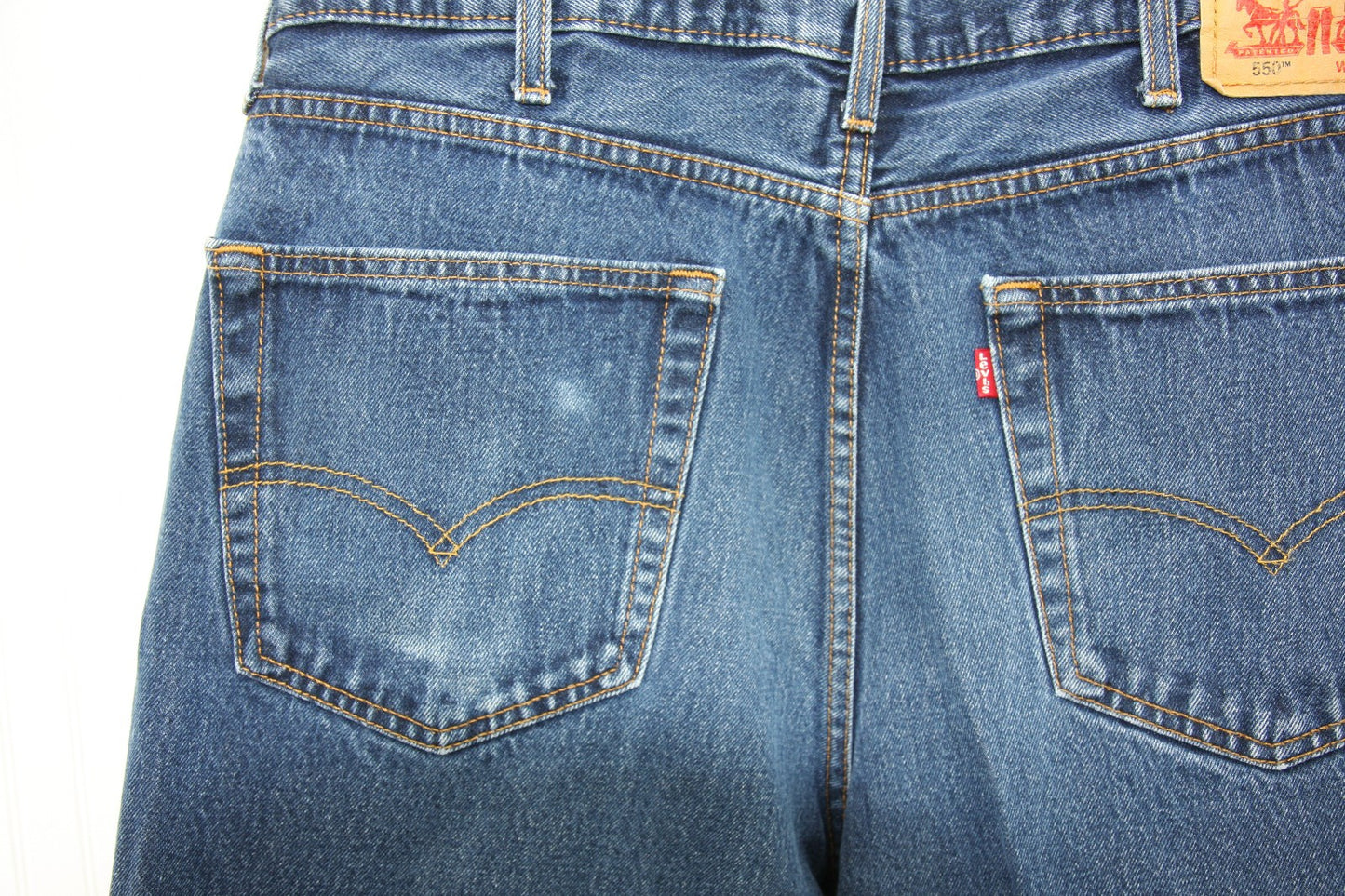 Levi Mens 550 Jeans 38 X 32  Two Pairs One Black, One Blue