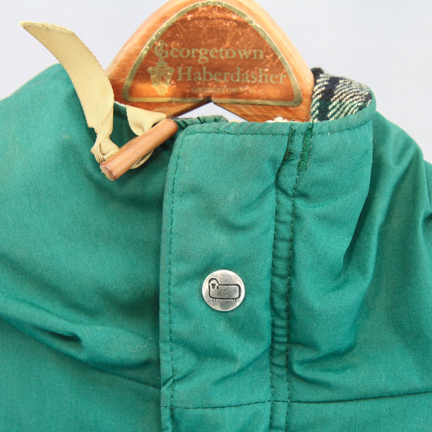 Vintage Woolrich Spruce Barn Chore Jacket 6107 Medium Hooded Zipper Snaps
