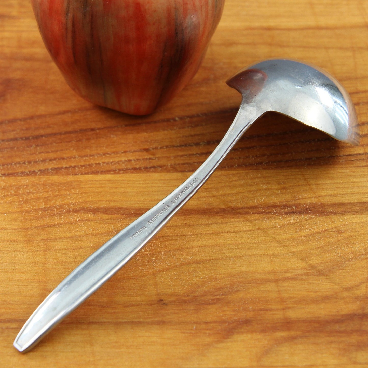Vintage Customcraft Roses Ladle 6" Taiwan