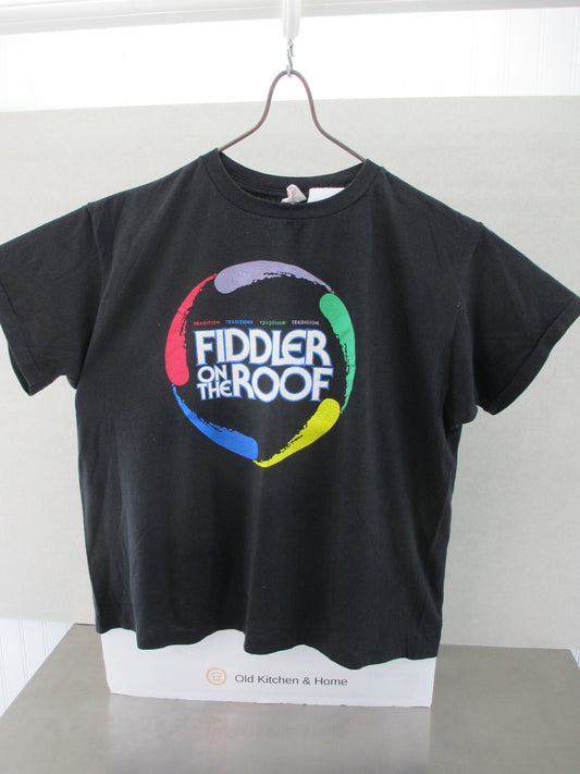 Vintage Tee Shirt Fiddler On The Roof Tour Black XL