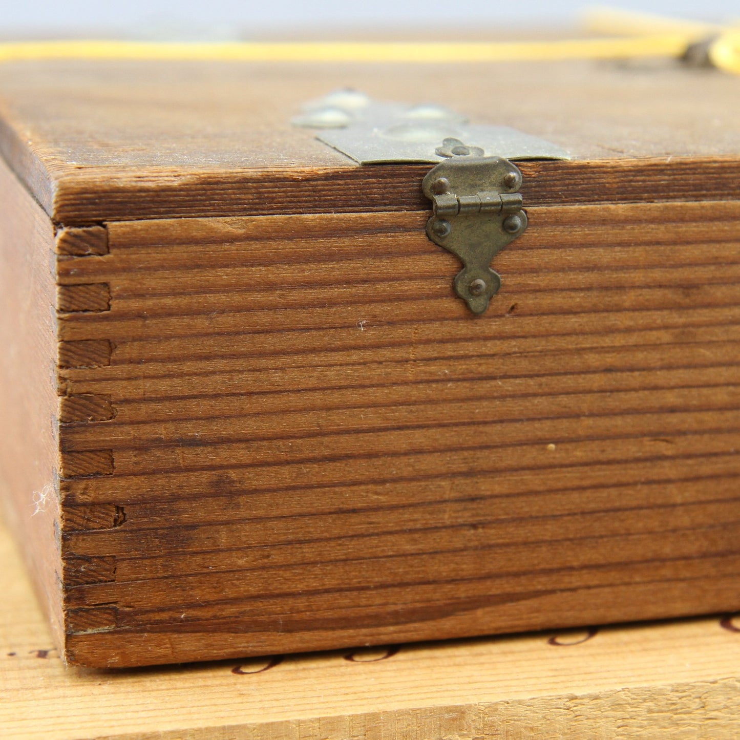 Lot of Four Wood Wine Cigar Boxes for Crafts and Decor