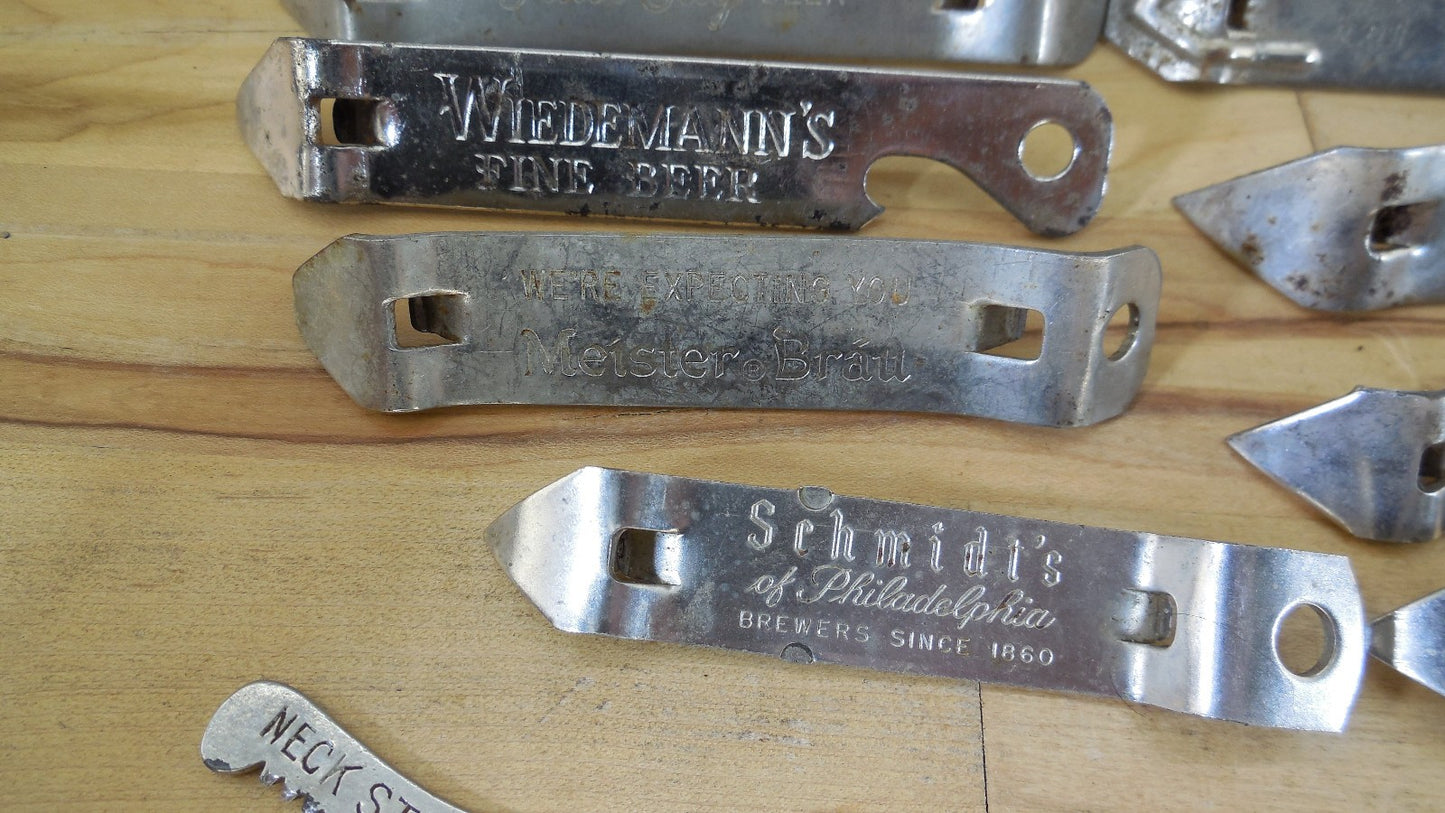 Misc. Lot Can Bottle Openers Beer Sterling Early Times Schmidts Falstaff Lucky