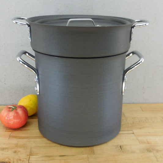 Calphalon Toledo Ohio Commercial Cookware 12 Quart Qt Stock Pot & Steamer Insert