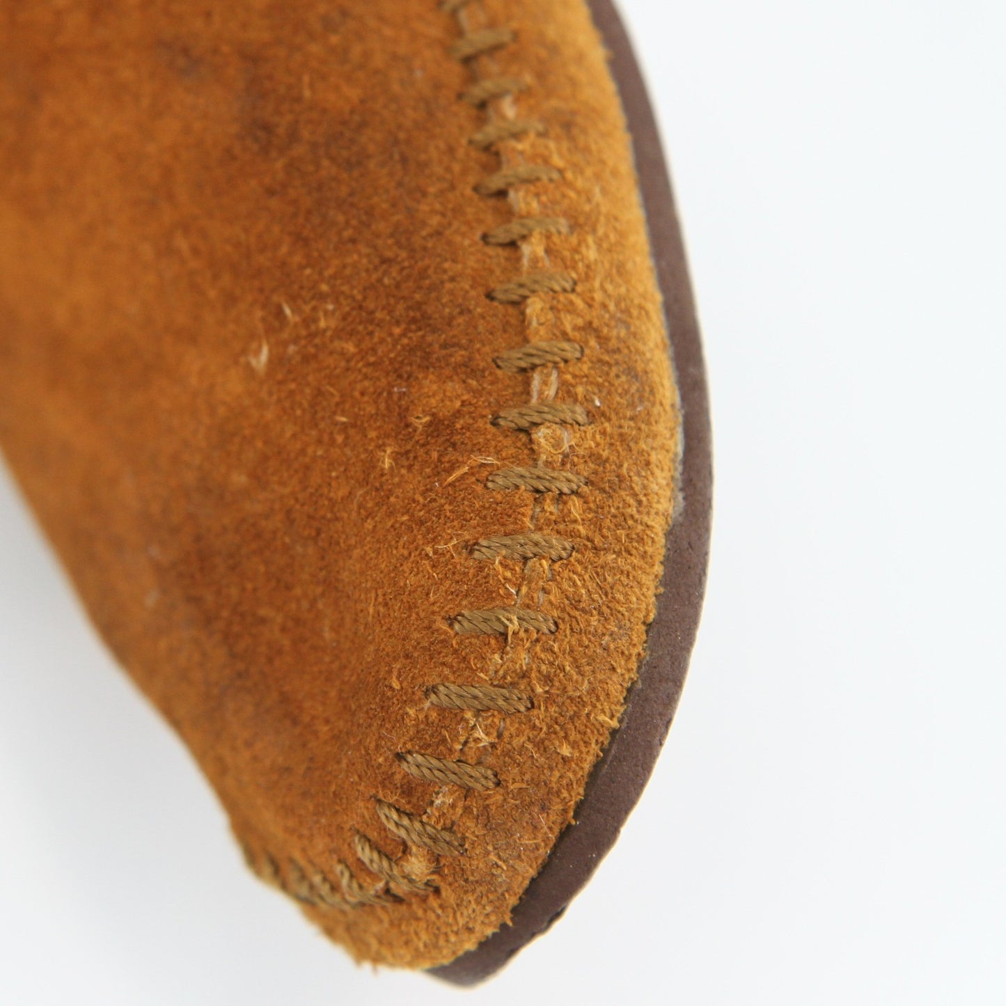 Vintage Minnetonka Womens Fringed Leather Mid Calf Moccasin  Boots Size 9