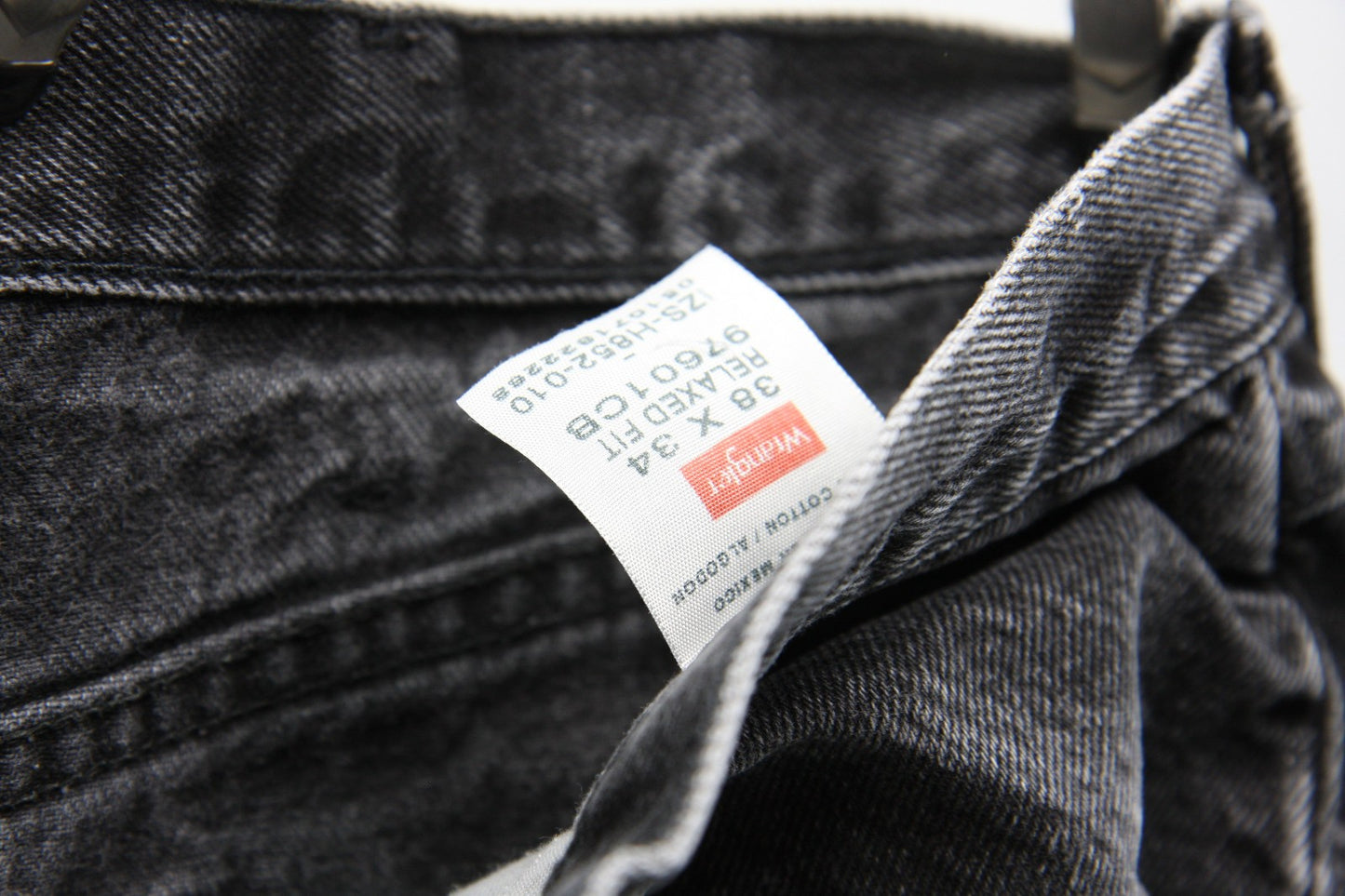 Wrangler Black Mens Jeans 38x34 Relaxed Fit