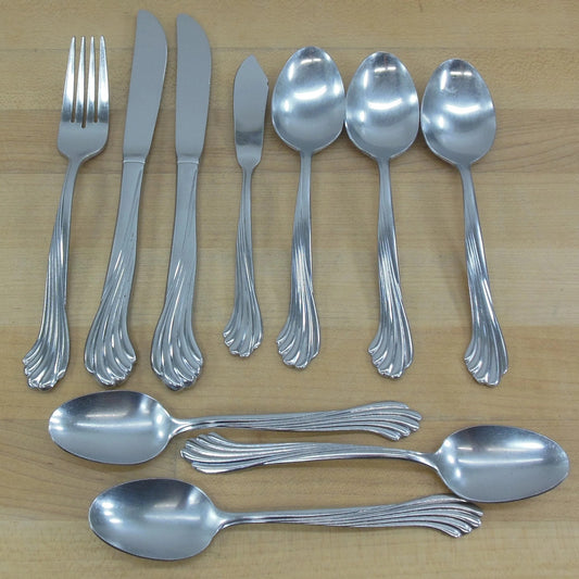Rogers Co. Stanley Roberts Dawn Stainless Flatware 10 Piece Lot