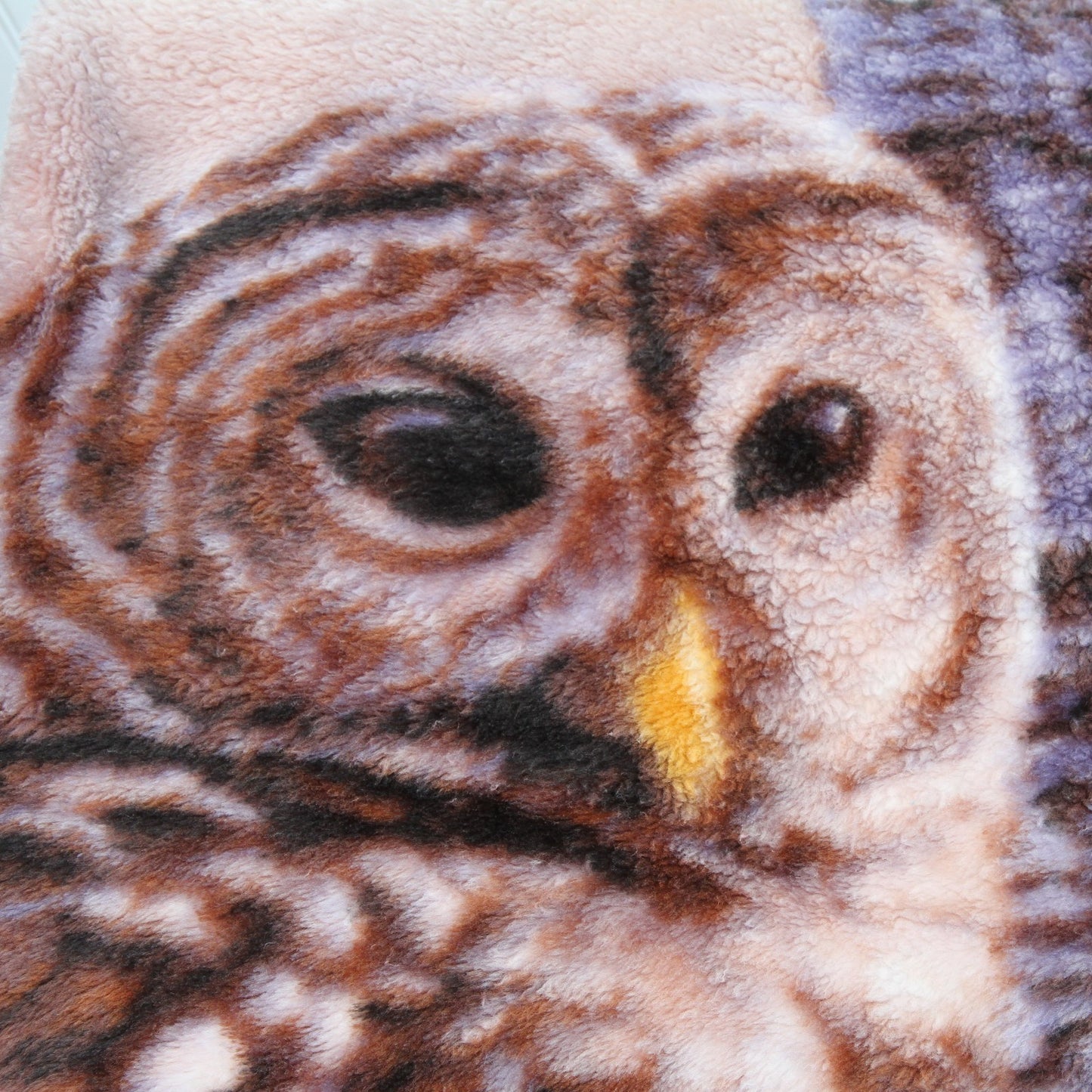 Northwestern Company Russell Cobane Barred Owl Polyester Plush Throw 61"W X 48"L