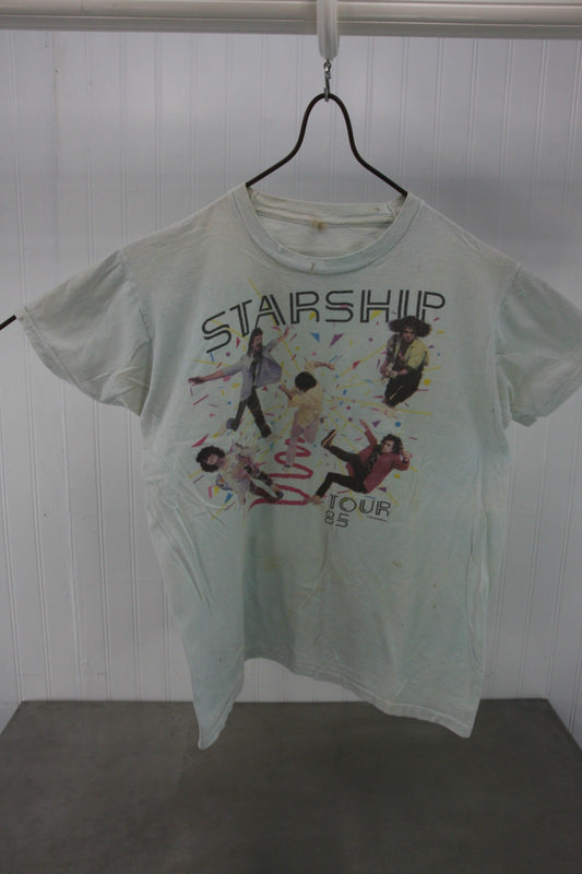 Vintage "Roadie" Starship 1985 Tour Tee Shirt, Large