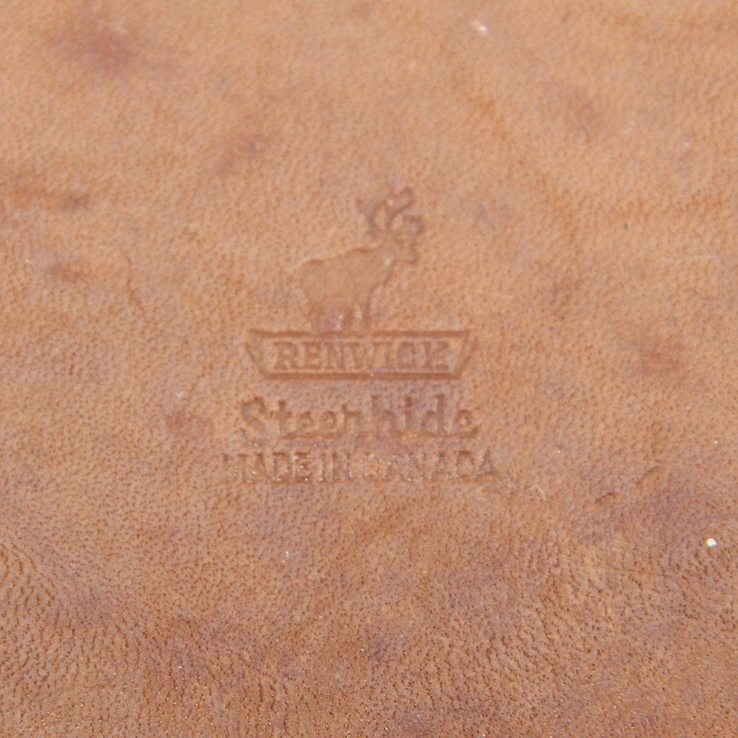 Vintage Renwick Mens Leather Toiletry Shaving Bag Canada 10" X 5.5" X 5.5"