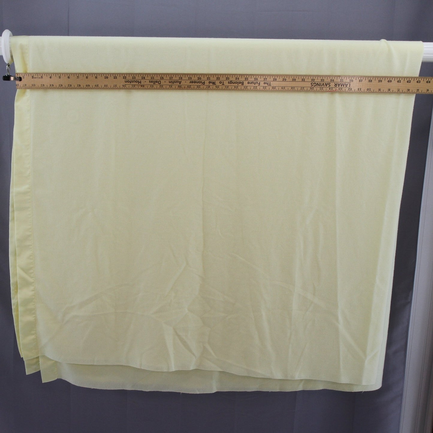 Vintage North Star Sheer Light Open Wool Blanket Pale Yellow  78"W X 88"L