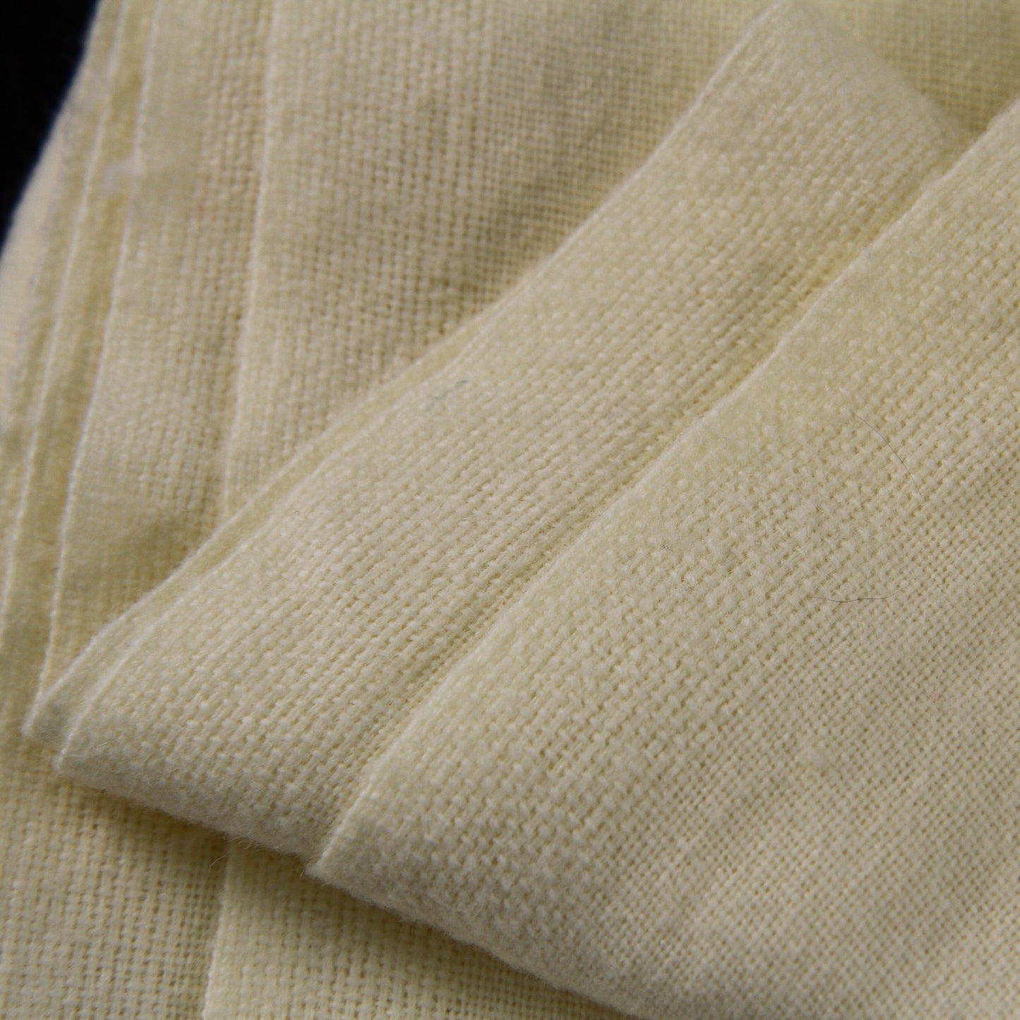 Vintage North Star Sheer Light Open Wool Blanket Pale Yellow  78"W X 88"L