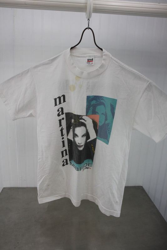 Vintage "Roadie" Martina McBride Time Has Come Tour 1992 Tee Shirt