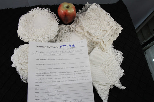 Vintage Collection 58 Pieces Fine Lace Crochet- Table Decor Cloths or Projects