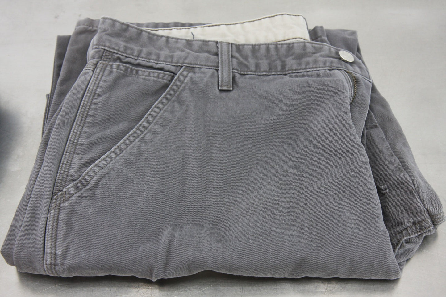 Wrangler Mens Carpenter Jeans 38x34 Two Pair, One Blue, One Gray