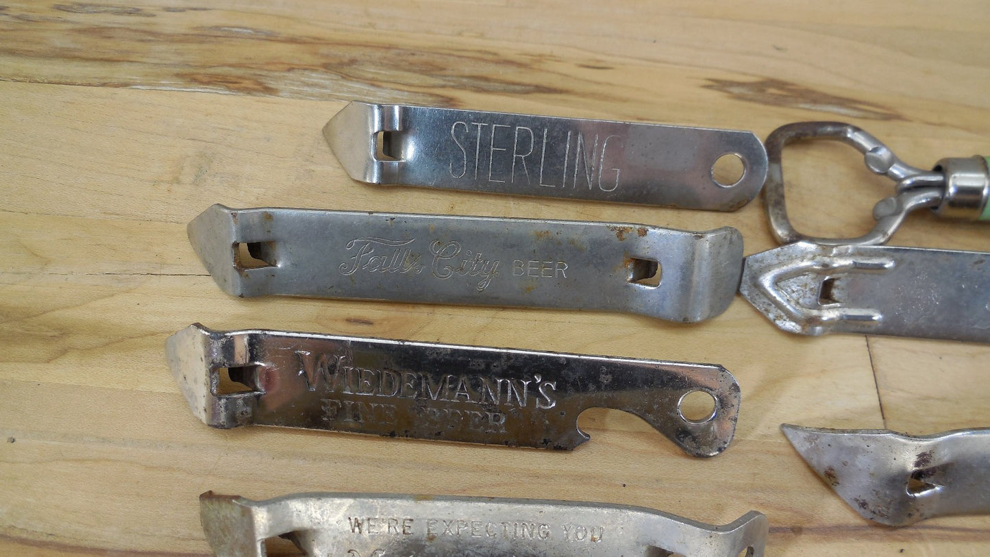 Misc. Lot Can Bottle Openers Beer Sterling Early Times Schmidts Falstaff Lucky