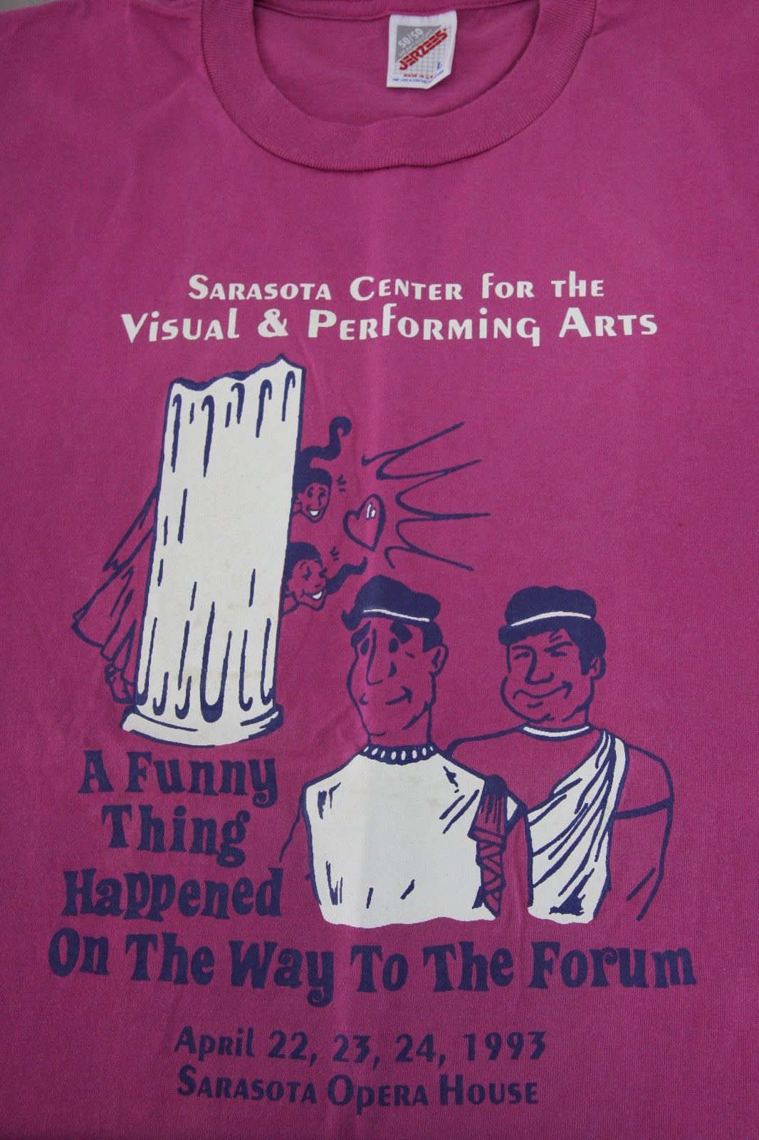 Vintage Tee Shirt Sarasota Center Performing Arts Funny Thing Way Forum Large