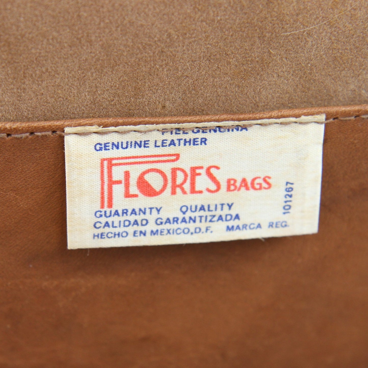 Vintage Flores Bags Embossed Leather Hard Side Briefcase for Refurb