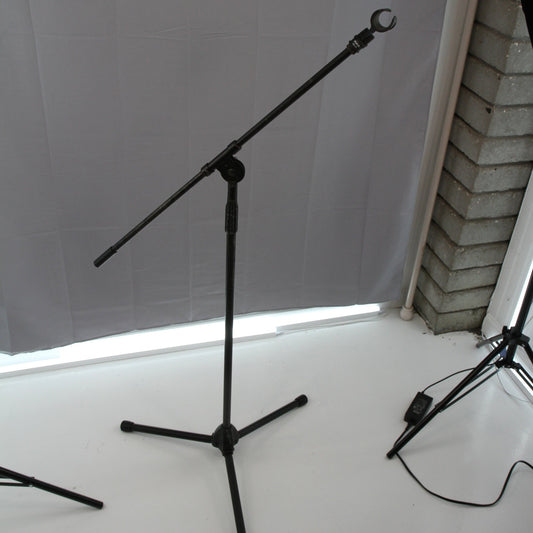 Vintage AKG? Tripod Microphone Mic Boom Stand Heavy Steel Construction