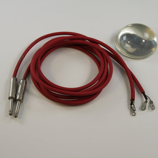 Pair Switchcraft USA-1 HiDef Instrument Patch Cable 1/4" Jack to Ring Terminal