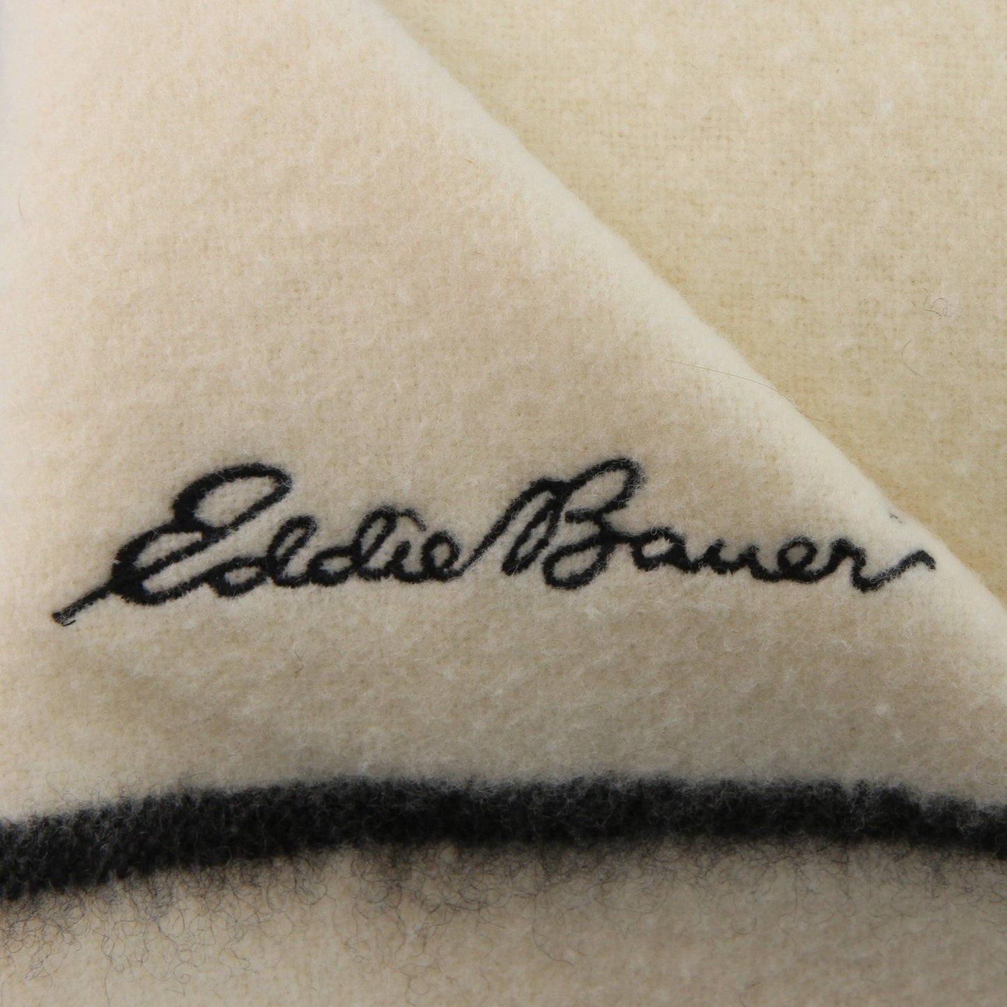 Vintage Eddie Bauer Early's Of Whitney Merino Wool Blanket England 70"W X 88"L