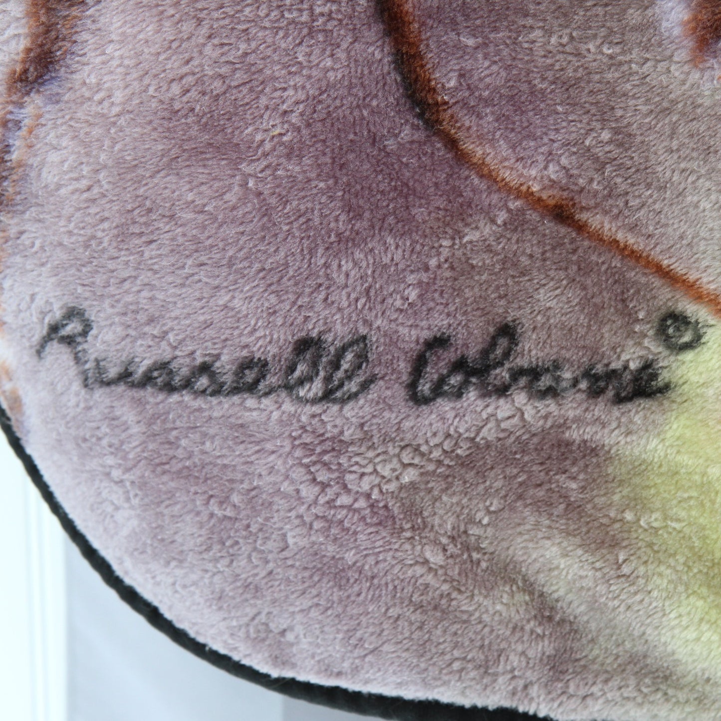 Northwestern Company Russell Cobane Barred Owl Polyester Plush Throw 61"W X 48"L