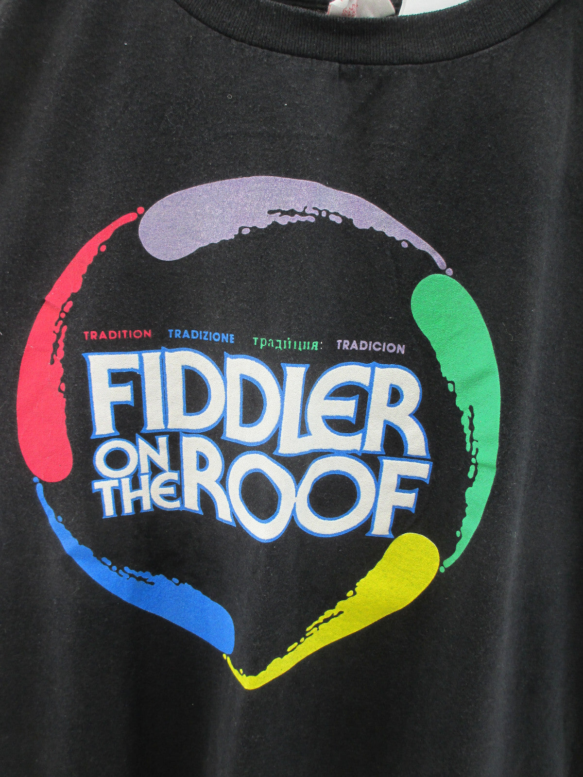 Vintage Tee Shirt Fiddler On The Roof Tour Black XL