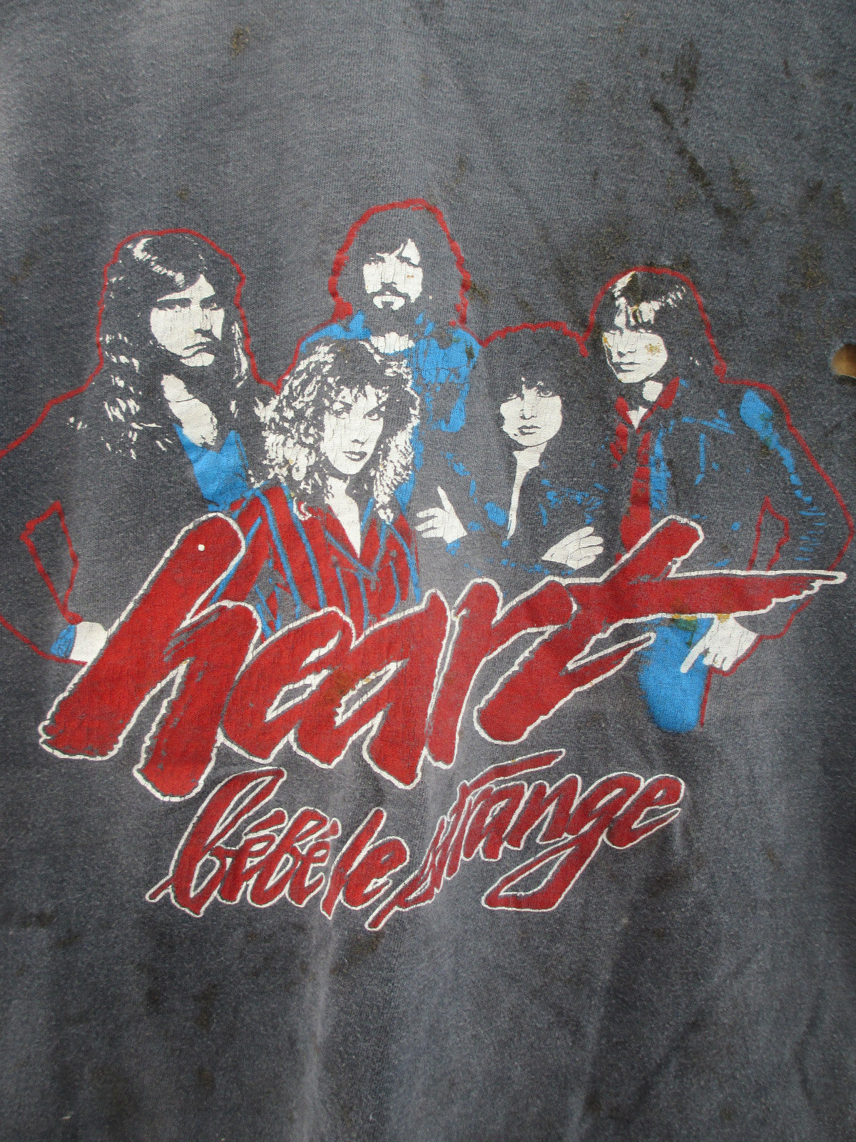 Vintage "Roadie" Tee Shirt Heart Bebe La Strange Mens Large
