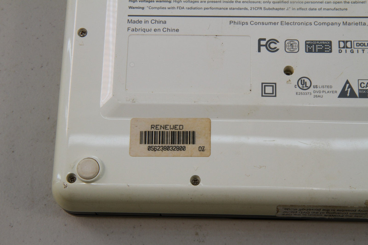 Vintage Philips DVD Portable Player DCP855 Bundle Parts