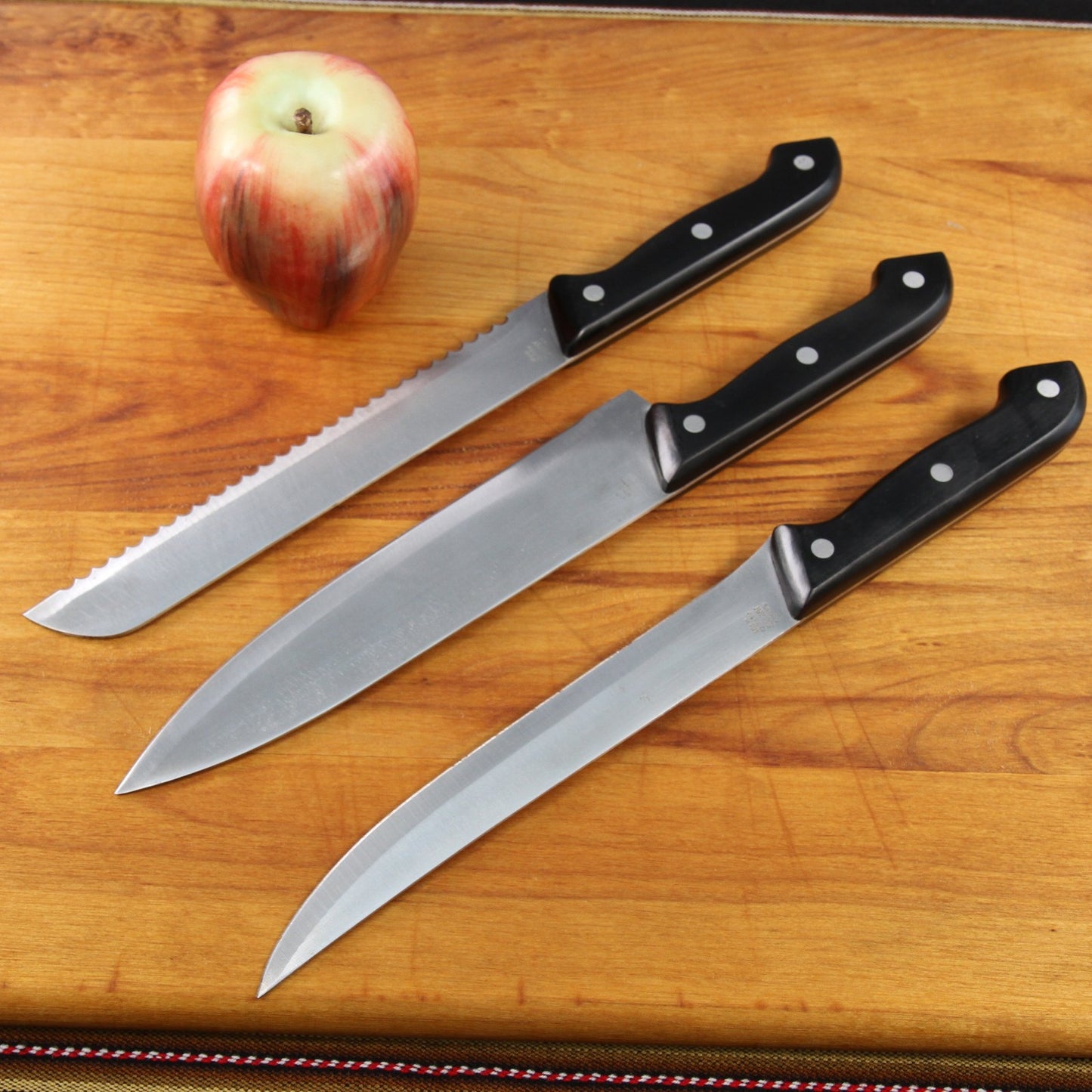 Slitzer Rostfrei Stainless Steel Kitchen Knife Set of Three 12 1/2"