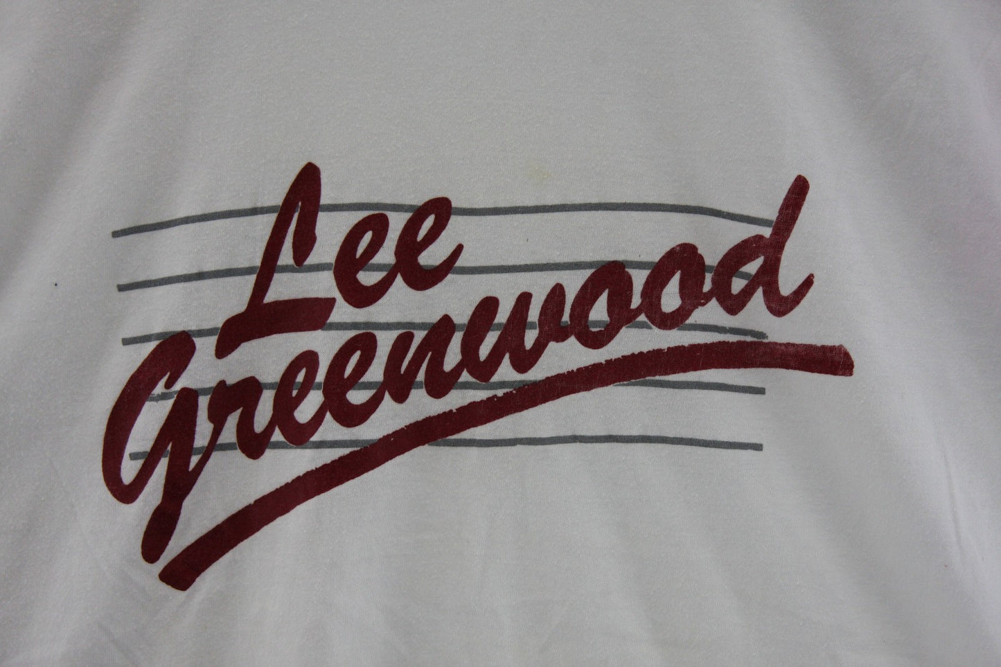 Vintage "Roadie" Lee Greenwood Live In Concert 1987 Tee Shirt XL